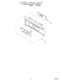 02 - Control Panel parts for Whirlpool Range RS610PXGN1 from AppliancePartsPros.com