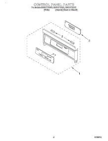 02 - Control Panel parts for Whirlpool Range RS610PXGV3 from AppliancePartsPros.com
