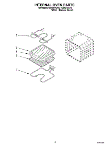 05 - Internal Oven parts for Whirlpool Range RS610PXGW9 from AppliancePartsPros.com