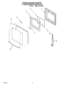 04 - Oven Door Parts parts for Whirlpool Range RS610PXGV10 from AppliancePartsPros.com