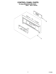 02 - Control Panel parts for Whirlpool Range RS610PXGV8 from AppliancePartsPros.com