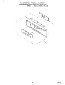 02 - Control Panel parts for Whirlpool Range RS610PXGW2 from AppliancePartsPros.com