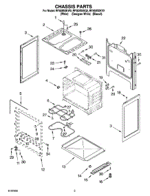 03 - Chassis Parts parts for Whirlpool Range RF302BXKQ2 from AppliancePartsPros.com