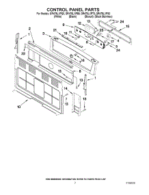 02 - Control Panel Parts parts for Whirlpool Range GR478LXPS0 from AppliancePartsPros.com