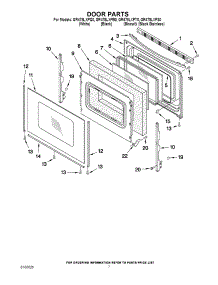 05 - Door Parts parts for Whirlpool Range GR478LXPS0 from AppliancePartsPros.com