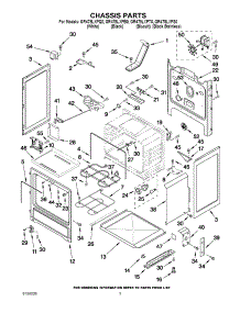03 - Chassis Parts parts for Whirlpool Range GR478LXPB0 from AppliancePartsPros.com