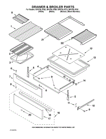 04 - Drawer & Broiler Parts parts for Whirlpool Range GR478LXPB0 from AppliancePartsPros.com