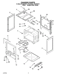 03 - Chassis Parts parts for Whirlpool Range RF302BXKV1 from AppliancePartsPros.com