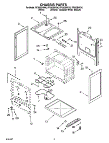 03 - Chassis Parts parts for Whirlpool Range RF302BXKV0 from AppliancePartsPros.com