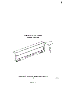03 - Backguard parts for Whirlpool Range SF3020SKN0 from AppliancePartsPros.com