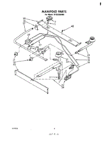 04 - Manifold parts for Whirlpool Range SF3020SKN0 from AppliancePartsPros.com