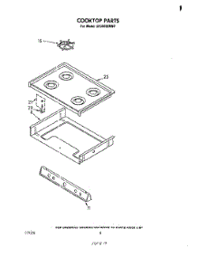 06 - Cook Top parts for Whirlpool Range SF3020SKN0 from AppliancePartsPros.com