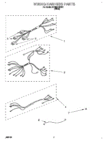 06 - Wiring Harness, Lit / Optional parts for Whirlpool Range RF350BXBW0 from AppliancePartsPros.com