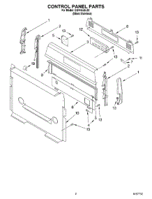 02 - Control Panel Parts parts for Whirlpool Range GS445LELS0 from AppliancePartsPros.com