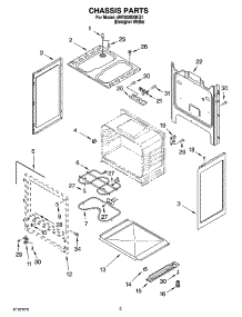03 - Chassis Parts parts for Whirlpool Range 4RF302BXKQ1 from AppliancePartsPros.com