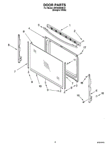 05 - Door Parts, Miscellaneous Parts parts for Whirlpool Range 4RF302BXKQ1 from AppliancePartsPros.com
