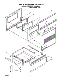 04 - Door And Drawer parts for Whirlpool Range 4RF315PXDQ0 from AppliancePartsPros.com