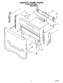 02 - Control Panel Parts parts for Whirlpool Range GS445LEMS2 from AppliancePartsPros.com