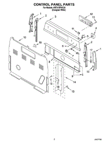 02 - Control Panel Parts parts for Whirlpool Range 4RF315PXKQ0 from AppliancePartsPros.com