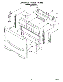 02 - Control Panel Parts parts for Whirlpool Range GS445LEMS1 from AppliancePartsPros.com