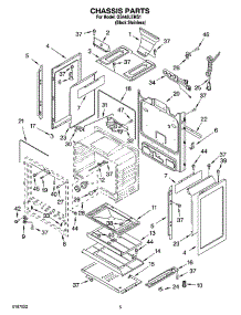 04 - Chassis Parts parts for Whirlpool Range GS445LEMS1 from AppliancePartsPros.com