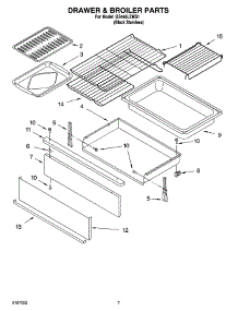 05 - Drawer & Broiler Parts parts for Whirlpool Range GS445LEMS1 from AppliancePartsPros.com