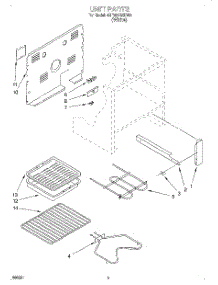 05 - Unit parts for Whirlpool Range 4RF302BXDW0 from AppliancePartsPros.com