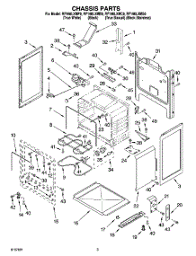 03 - Chassis Parts parts for Whirlpool Range RF198LXMP0 from AppliancePartsPros.com