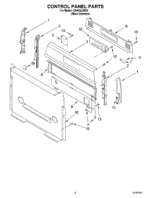 02 - Control Panel Parts parts for Whirlpool Range GS445LEMS0 from AppliancePartsPros.com
