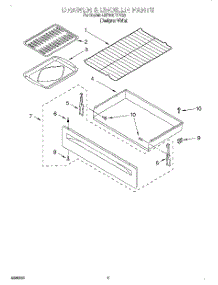 04 - Drawer And Broiler parts for Whirlpool Range 4RF315PXEQ0 from AppliancePartsPros.com