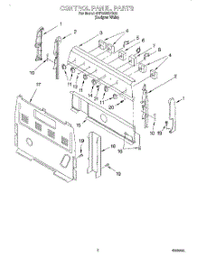 02 - Control Panel parts for Whirlpool Range 4RF302BXGQ0 from AppliancePartsPros.com