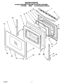 04 - Door Parts parts for Whirlpool Range RF198LXMB0 from AppliancePartsPros.com