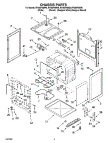 03 - Chassis Parts parts for Whirlpool Range RF365PXMQ0 from AppliancePartsPros.com