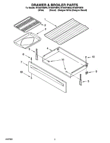 04 - Drawer & Broiler Parts parts for Whirlpool Range RF365PXMQ0 from AppliancePartsPros.com