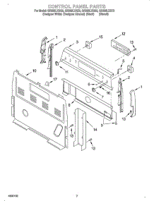 Control Panel / Optional parts for Whirlpool Range OEMGR399LXGZ2 from AppliancePartsPros.com