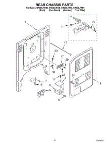 05 - Rear Chassis Parts parts for Whirlpool Range GR556LRKC0 from AppliancePartsPros.com