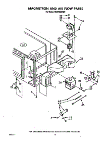 Magnetron And Air Flow parts for Whirlpool Range RM978BXSN0 from AppliancePartsPros.com