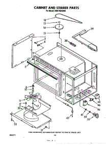 Cabinet And Stirrer parts for Whirlpool Range RM978BXSN0 from AppliancePartsPros.com