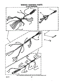 Wiring Harness Cont. parts for Whirlpool Range RM978BXSN0 from AppliancePartsPros.com