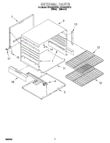 04 - Internal parts for Whirlpool Range SF3020SWN2 from AppliancePartsPros.com