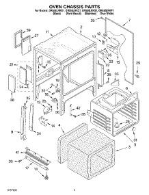 03 - Oven Chassis Parts parts for Whirlpool Range GR556LRKC1 from AppliancePartsPros.com