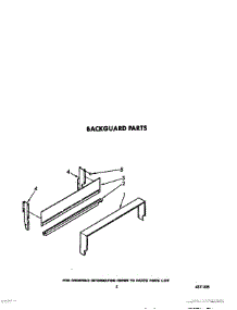 04 - Backguard parts for Whirlpool Range SF3020SWW1 from AppliancePartsPros.com