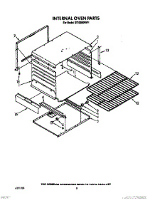 06 - Internal Oven parts for Whirlpool Range SF3020SWW1 from AppliancePartsPros.com