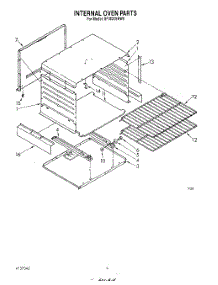 03 - Internal Oven parts for Whirlpool Range SF3020SRW0 from AppliancePartsPros.com