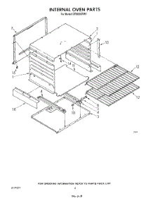 03 - Internal Oven parts for Whirlpool Range SF3020SRW1 from AppliancePartsPros.com