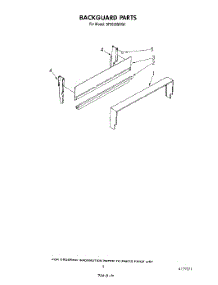 04 - Backguard parts for Whirlpool Range SF3020SRW1 from AppliancePartsPros.com