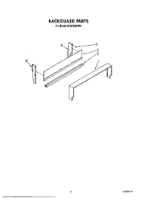 04 - Backguard parts for Whirlpool Range SF3020SRW6 from AppliancePartsPros.com