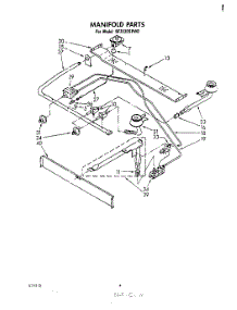 03 - Manifold parts for Whirlpool Range SF3020SPW0 from AppliancePartsPros.com