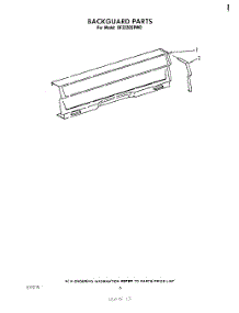05 - Backguard parts for Whirlpool Range SF3020SPW0 from AppliancePartsPros.com