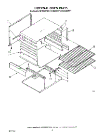 03 - Internal Oven parts for Whirlpool Range SF3020SRW2 from AppliancePartsPros.com